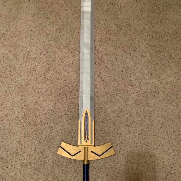 Excalibur STL - Fate Stay Night Unlimited Blade Works King Artoria's Sword - FDM 3D Printed Decoration or Cosplay Prop
