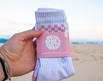 NEW - Retro Mid Cut Crew Socks - One Size Fits all