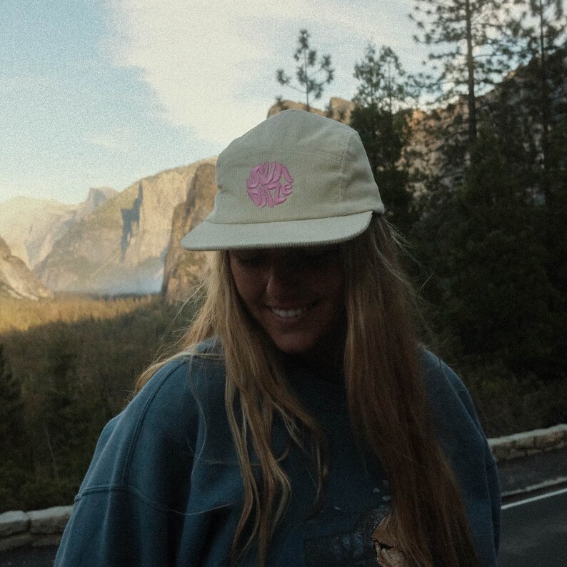Granola 5 Panel Corduroy Embroidered Hat Etsy