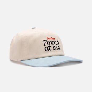 Found at Sea Teal and White Cotton Hat - SunDaze Snapback Hat