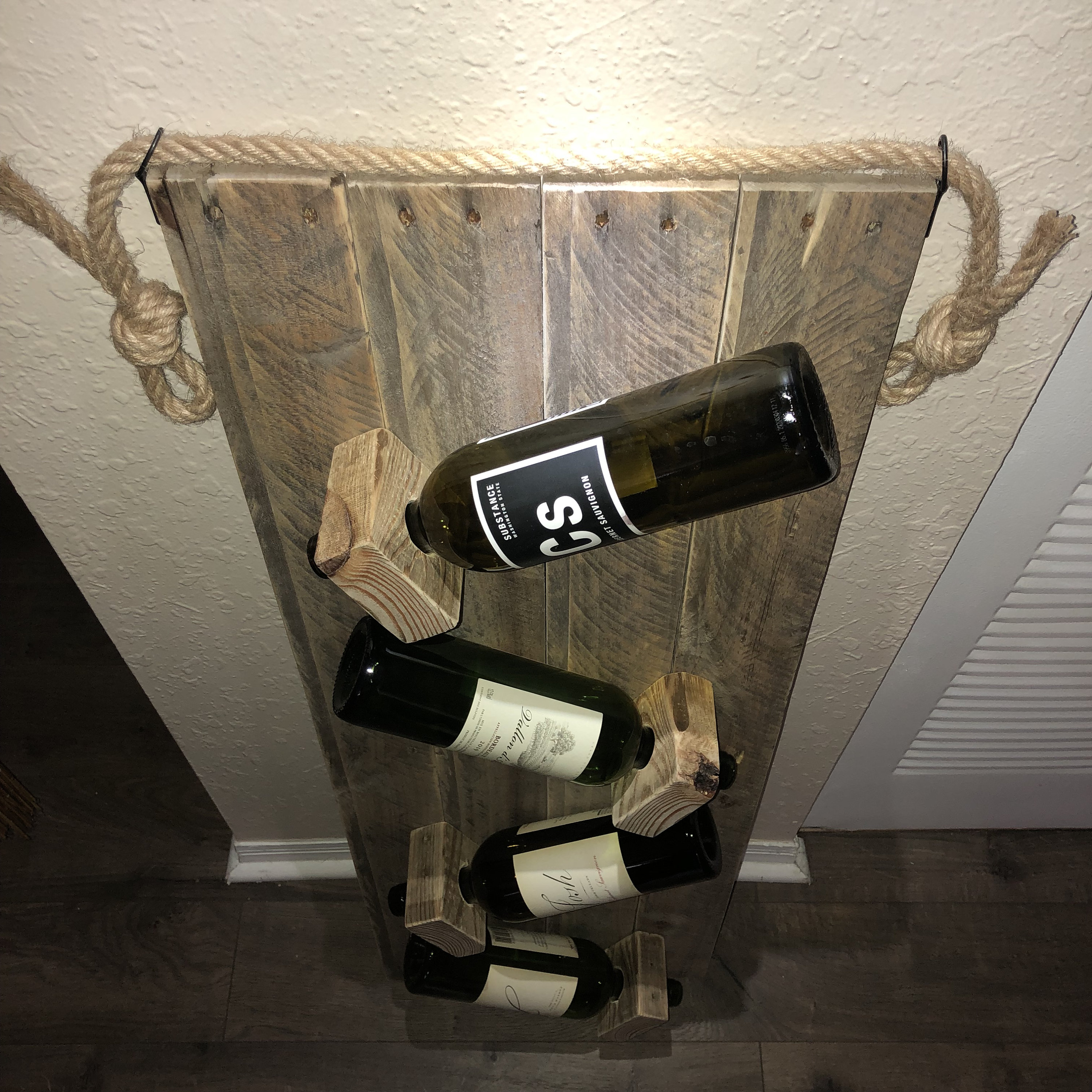 Rustic Wine Rackcrate Rustic Wine Rack - Etsy
