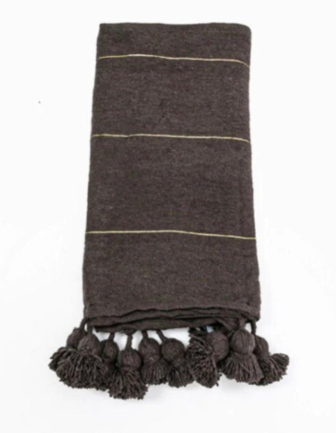 Moroccan Bed Blanket Brown Stripe Throw Blankets throw Etsy