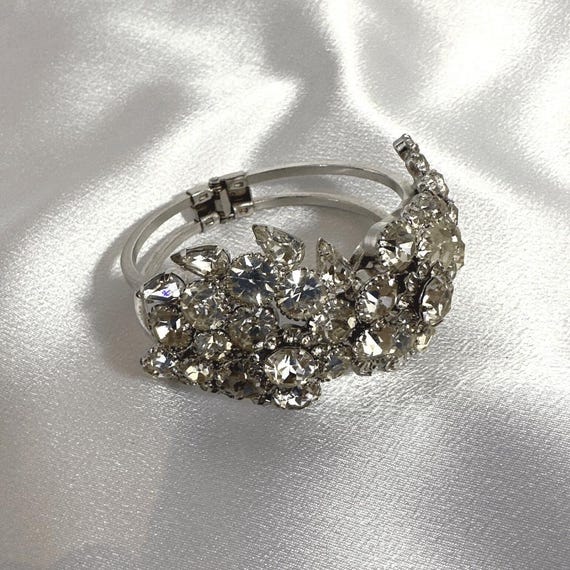 Clear Rhinestone Bracelet with Multi-Shape Design