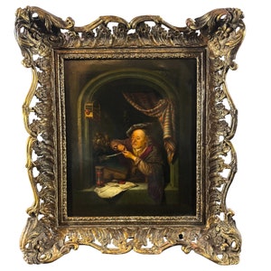 Rare 19th Century Berlin KPM Porcelain ” The Old Schoolmaster “