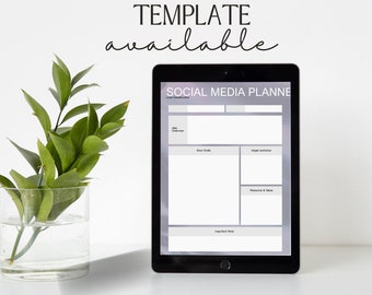 social media planner|planner|organiser|template