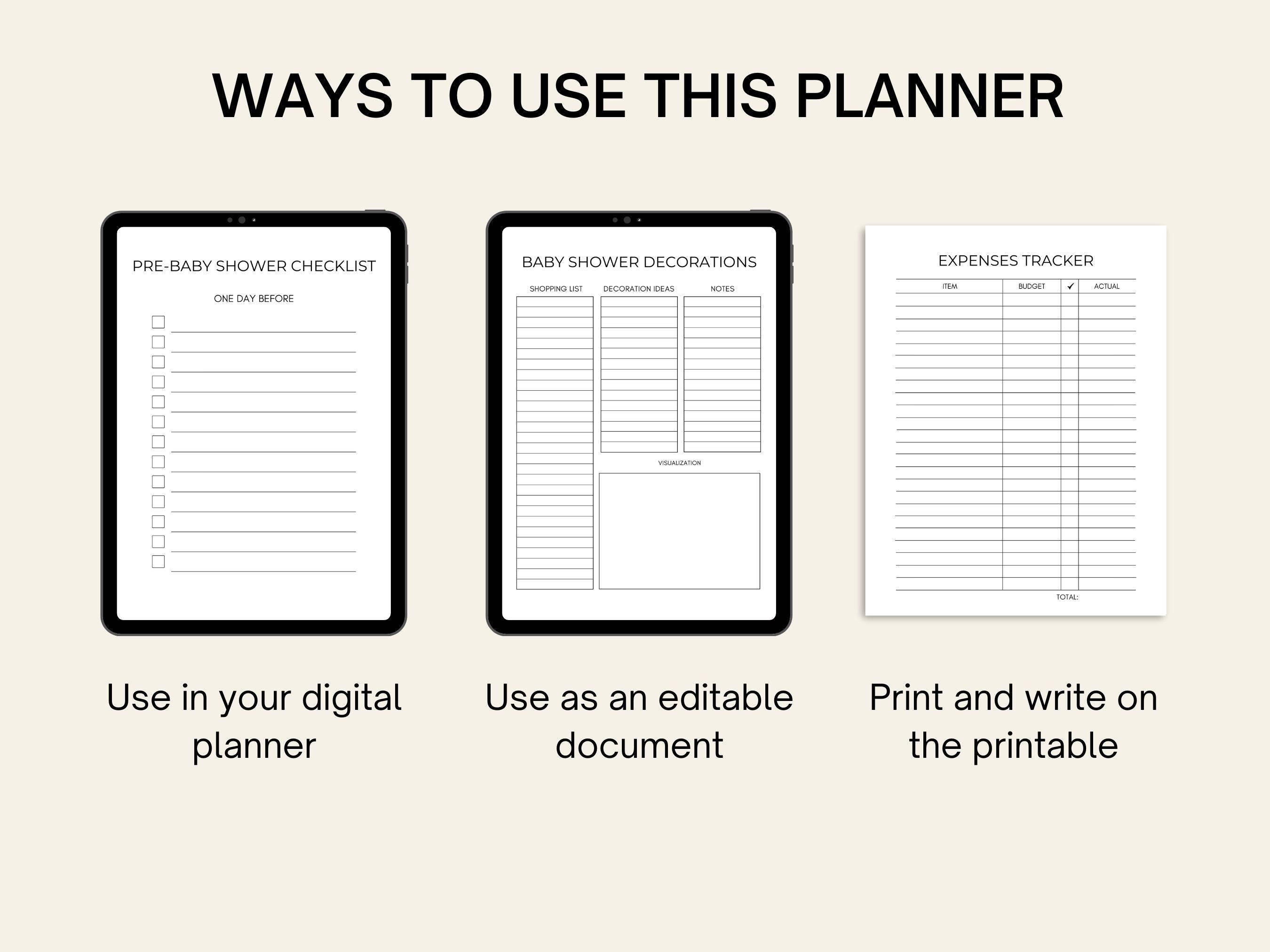 baby-shower-planner-printable-pdf-baby-shower-checklist-printable