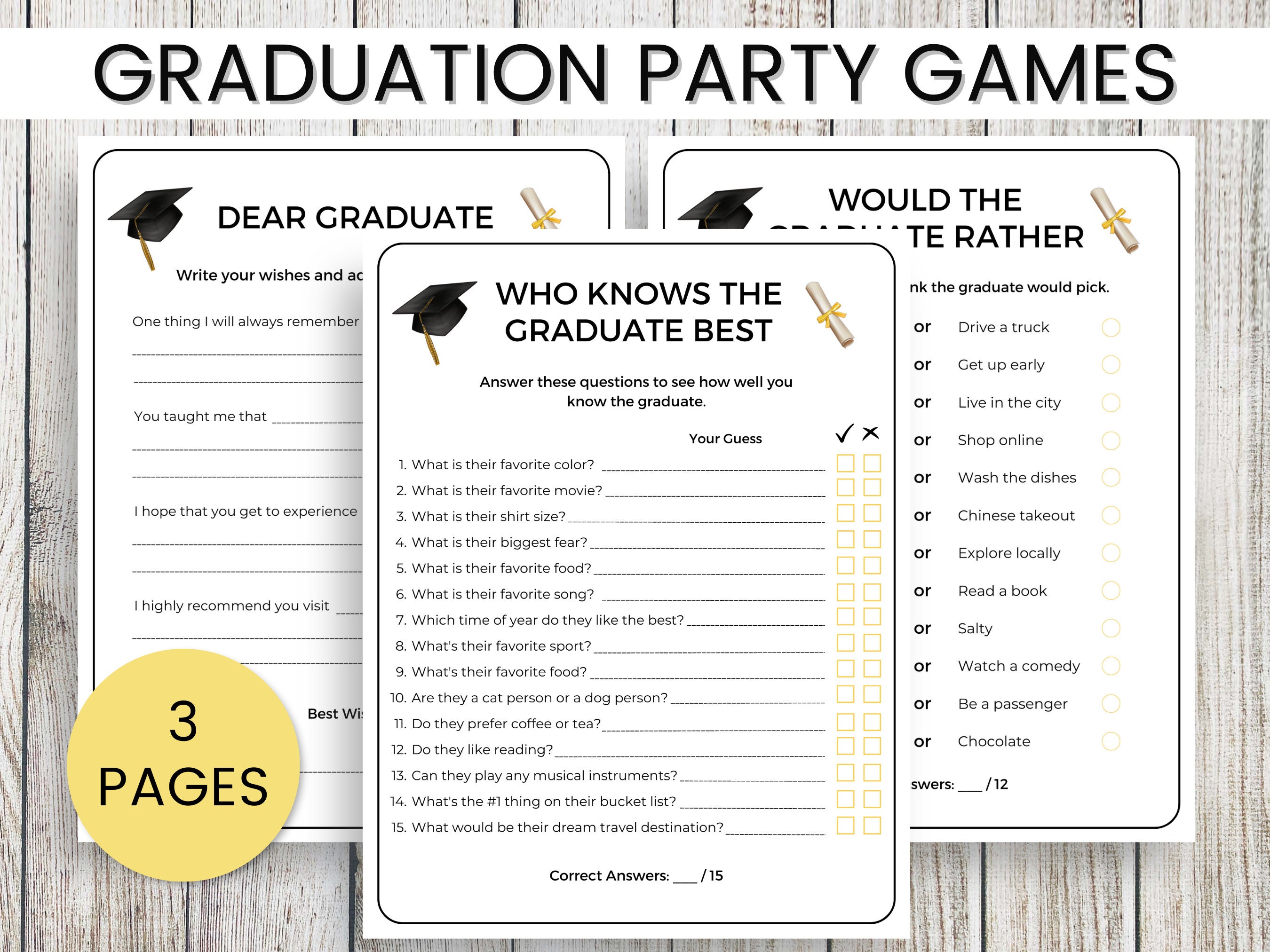 Graduation Party Games, 2026 Grad Party, Graduation Games, Grad Party ...