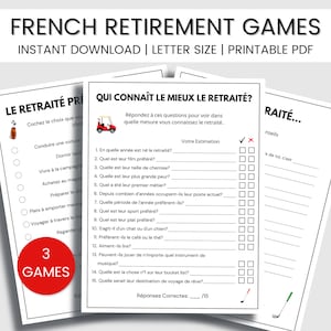 Jeux de retraite français, jeux de retraités, comment bien le savez-vous, jeux de groupe, jeux de fête de bureau, fête de départ, retraite de collègue