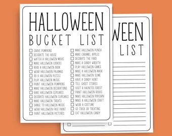 Halloween Activities, Halloween Kids, Halloween Printable, Family Halloween, Bucket List Template, Halloween Planner, Family Activities