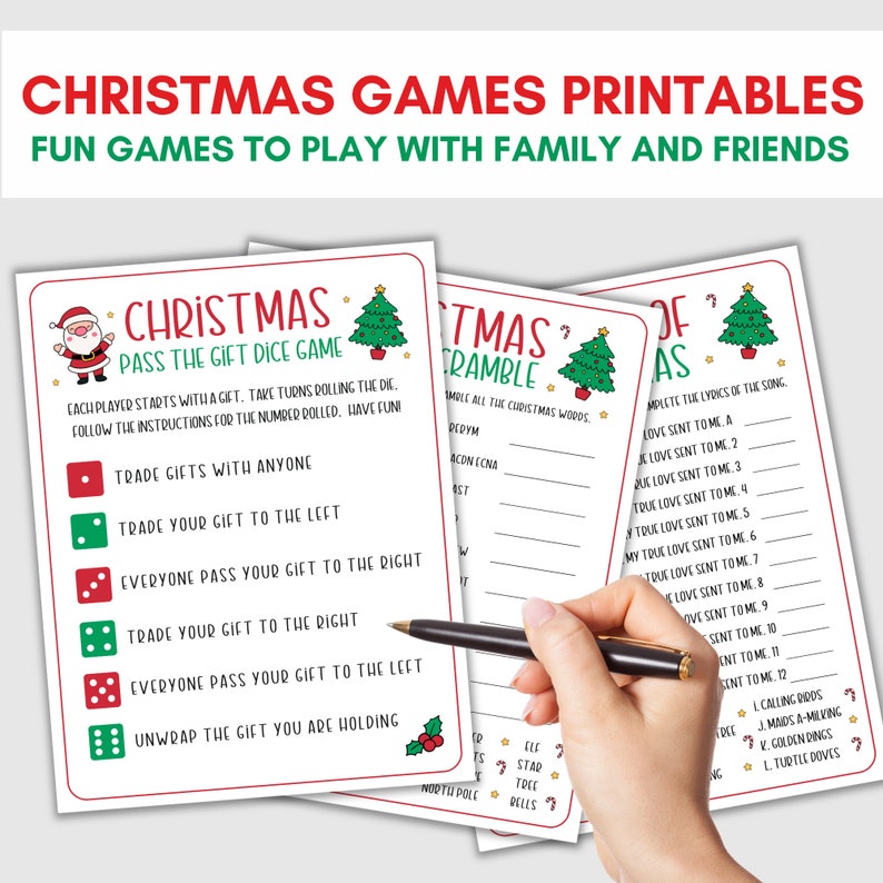 Christmas Games for Adults 12 Days of Christmas Riddles - Etsy UK