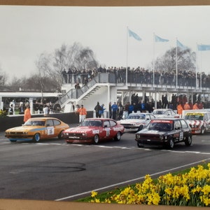 Goodwood Racing Circle, 15x10 oder 10x8 Foto, Mitgliedertreffen, Geschenk für Mann, Geschenk für Männer, Rennen, Motorsport, Autos,