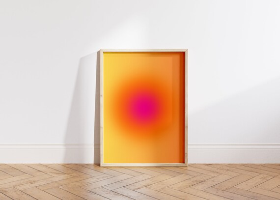 Retro Aura Poster Set, Set of 3 Affirmation Poster, Aura Print Downloadable, Aesthetic Wall Decor, DIGITAL DOWNLOAD