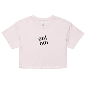 Oui Oui Embroidered Crop Top
