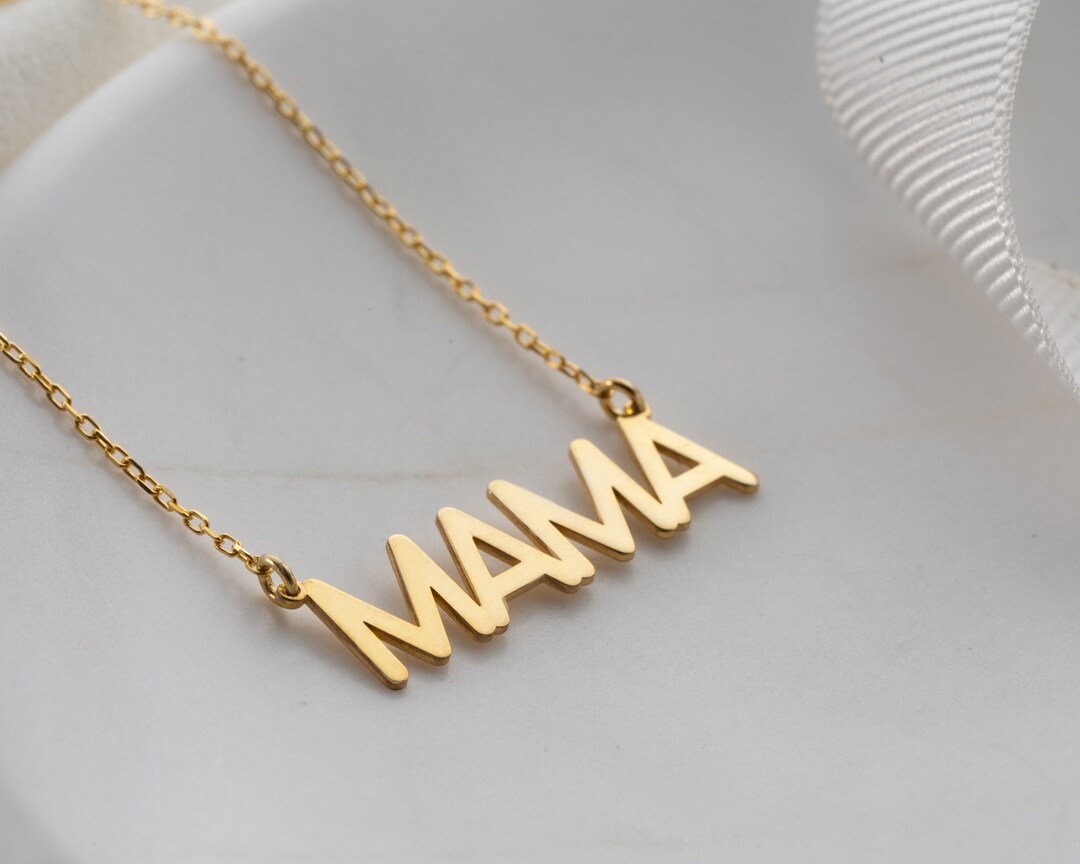 Personalized 14K Solid Gold Name Necklace, Dainty Gold Name Necklace, Custom Name Necklace
