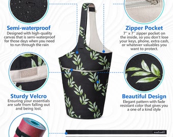 Sweatcessful Extra-Large Yoga Mat Bag With Pockets And Adjustable Strap