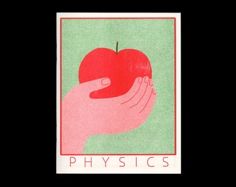 Impresiones risográficas/Zine/FÍSICA/Ilustración experimental independiente, Arte de visualización física, Regalo para amantes de la ciencia, Revista Quantum Riso