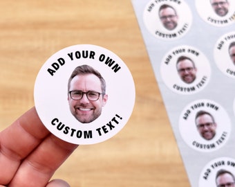 Custom Face Stickers, Birthday Party Favors, Personalized Photo Stickers