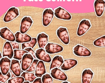 Custom Face Confetti: Personalized Photo Party Decor (Pack of 25-200)