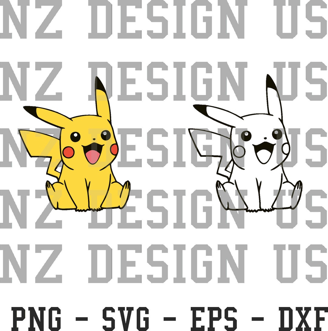 Pikachu Window Vector Pikachu Svg Pikachu Png Pokemon Cricut Vector Bundle - Etsy España