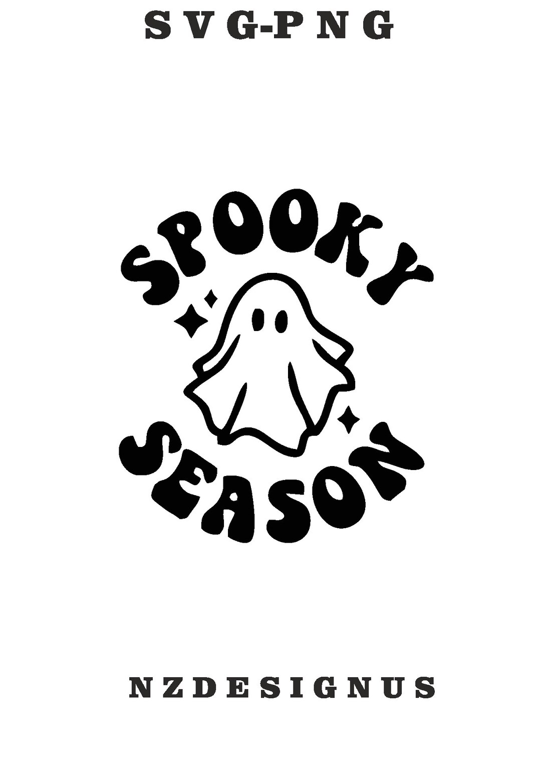 Spooky Season Svg Halloween Vibes Cutfile Cute Halloween Etsy