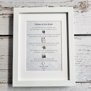 Personalised Wedding Gift for Parents,  Bride & Groom’s Mum and Dad Gifts,  Wedding Keepsake