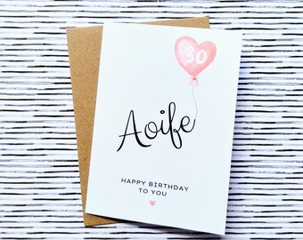 Personalised Birthday Card For Daughter, Son, Goddaughter, Godson, Birthday Card For Niece, Nephew, Happy Birthday Card For Girl, Boy