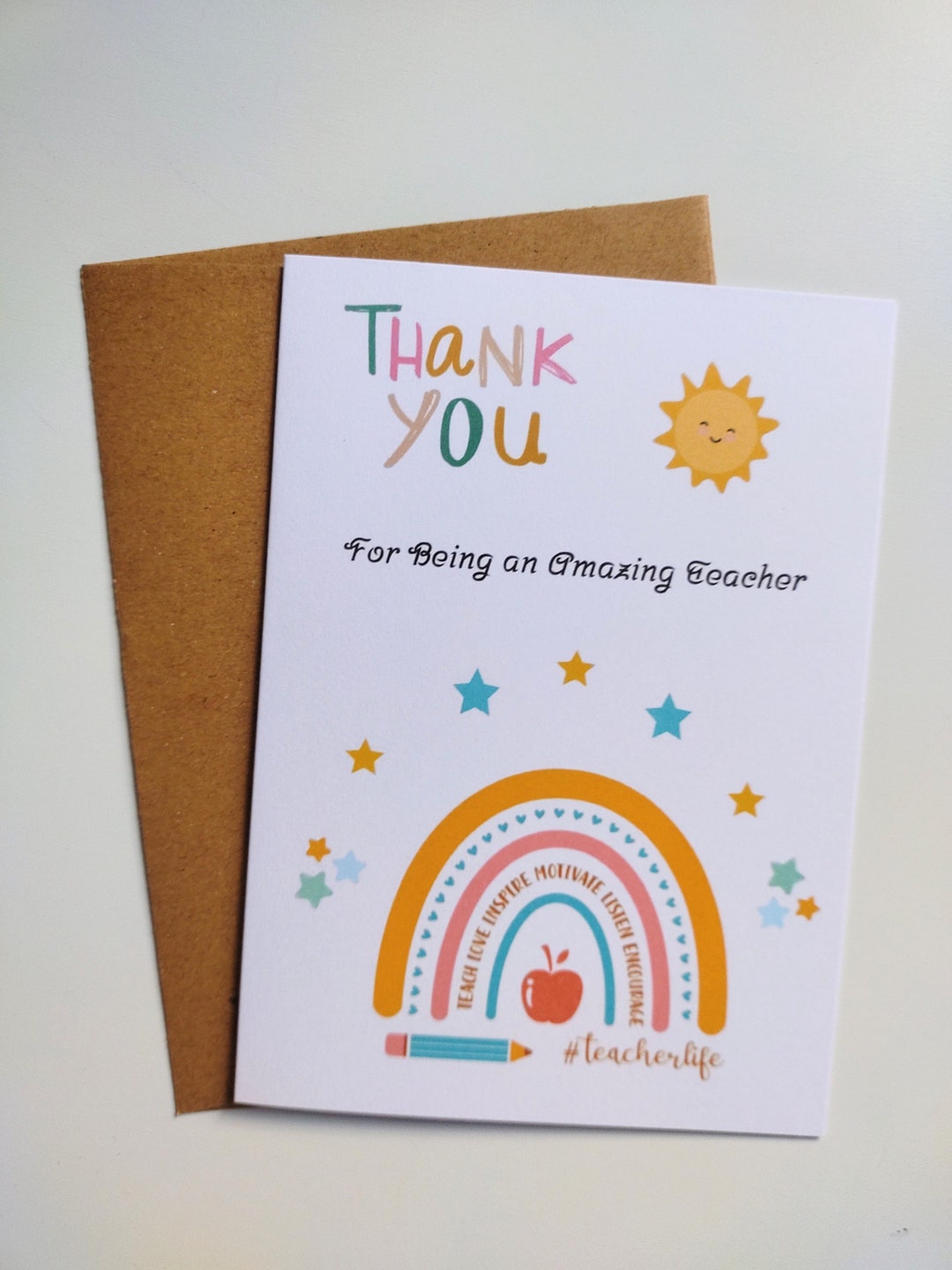 Thank You for Being an Amazing Teacher, Personalised Thank You Teacher ...