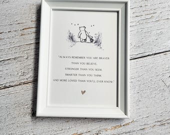Comfort Gift for Grief, Sympathy Quote Print, Bereavement, Thinking of You Gift