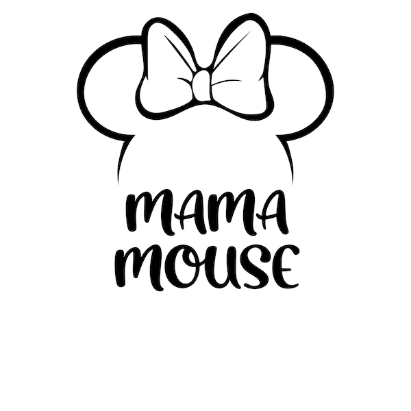 Mama Mouse Svg - Etsy