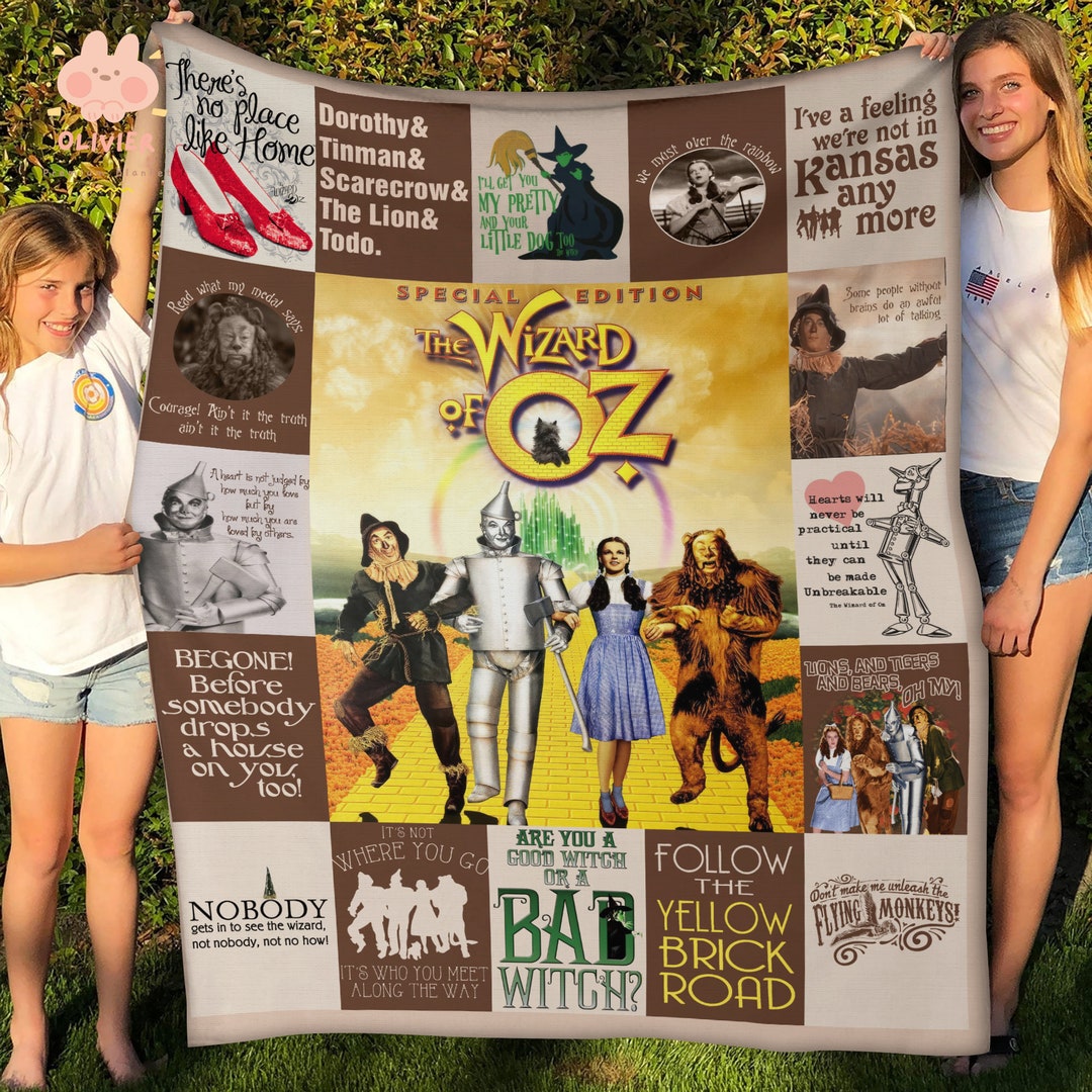 The Wizard of Oz Movie Fleece Blanket, Premium Sherpa Blanket, the