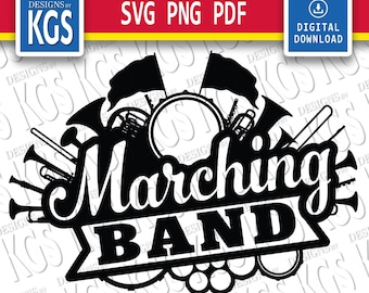 Marching Band! |  2 Color Design | Cricut Ready (Digital Download)