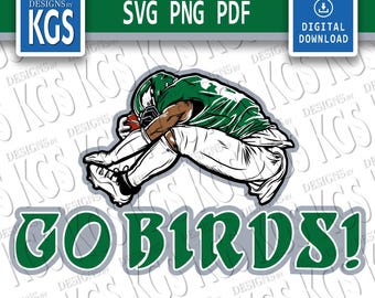 The Saquon Leap! | GO BIRDS! | Classic Kelly Green |  Full Color Design | Cricut Ready (Digital Download)