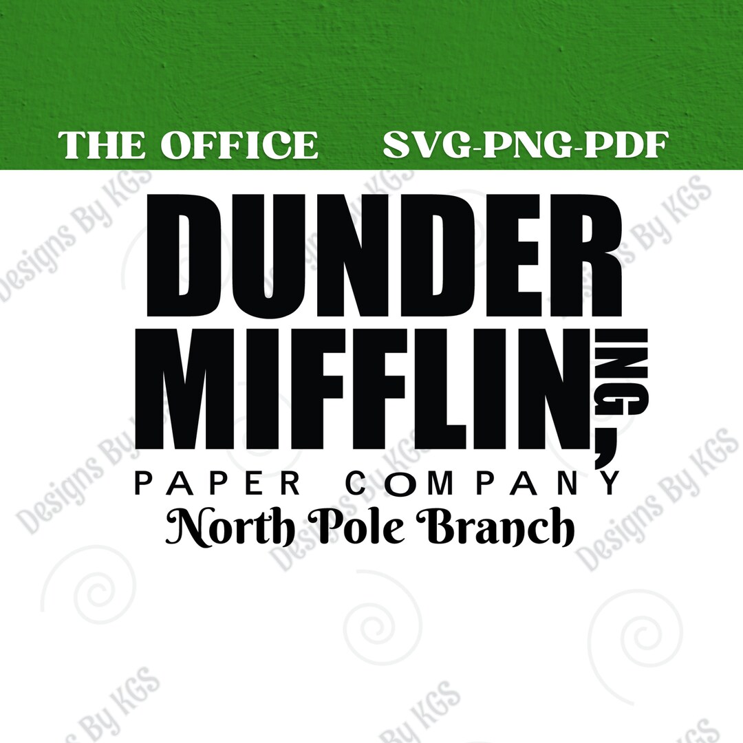 INSTANT DOWNLOAD Dunder Mifflin Logo Svg Jpeg Dxf and Png 