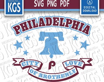 Phillies Baseball! | Phillies Classic Colors | Fully Color Design | png, pdf, svg | Cricut Ready (Digital Download)