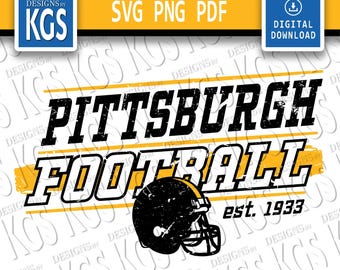 Pittsburgh! | Steelers Fußball! |  Vollfarbentwurf | Cricut Bereit (Digitaler Download)