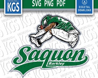 Saquon Barkley! | Classic Kelly Green |  Full Color Design | Cricut Ready (Digital Download)