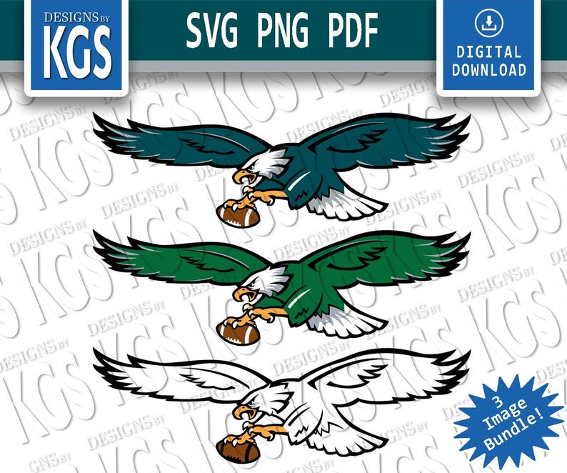 Philly Eagle! | Multiple Versions! | Full Color Design | Cricut Ready ...