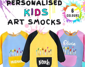 Personalised Art Smock | Painting Art Smock | Arts & Crafts | Water proof | Perfect Gift for Preschool | Kindergarten | Birthday | Christmas