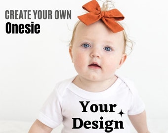 Personalised Baby | Create Your Own Onesie| Baby Bodysuit | Newborn | Baby Boy Girl | Infant | Gift for Parents |  Birthdays | Baby Shower