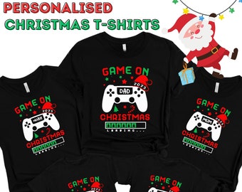 Personalised Family Matching T-Shirts & Onesies | Christmas T-Shirts | Family T-Shirts | Christmas Memories | Gamer | Fun T-Shirt