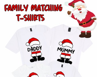 Personalised Family Matching T-Shirts & Onesies | Christmas T-Shirts | Family T-Shirts | Christmas Memories | Santa Claus Monogram