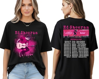 Ed Sheeran | Loop Tour Concert T-Shirt | Australian Tour 2026 | Front and Back Design