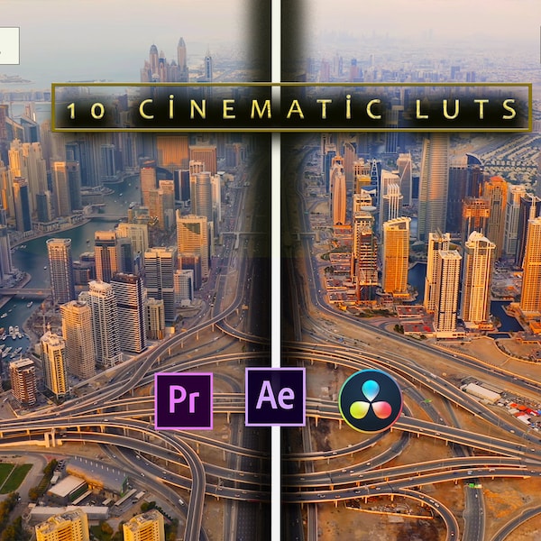 10 Cinematic LUTs Desert , Adobe Premiere Pro LUTs Pack, Video Editing Luts Final Cut Pro, Video Presets for DaVinci Resolve Vlog