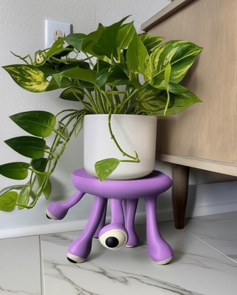 Always Watching Plant Stand – Quirky 3D Printed Indoor Plant Riser ...