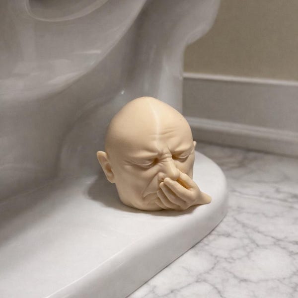 Smelly Guy Toilet Buddy - Quirky Bathroom Decor Gag Gift
