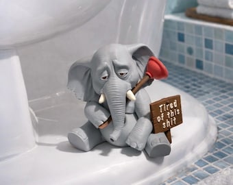 Plumbing Elephant Toilet Buddy – Funny Bathroom Decor