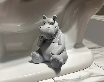 Thinking Hippo Toilet Buddy – Funny Bathroom Decor