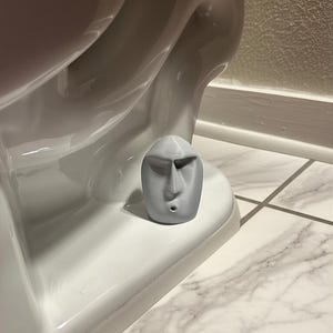 Oooo Rock Toilet buddy/ Hidden Stash spot - Toilet bolt cover - Toilet nut cover - toilet accessories - bathroom decor - cute bathroom decor