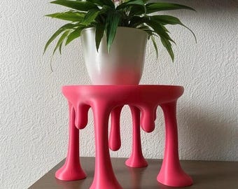 Drip Plant Stand – Modern Indoor Plant Riser, Quirky 3D Printed Decor, Minimalist Home Decor, Gift for Plant Lovers, Small to X-Large