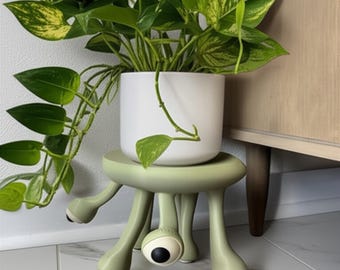 Supporto per piante Always Watching - Supporto per piante da interno stampato in 3D, divertente decorazione a forma di bulbo oculare, porta piante moderno e unico, arredamento per la casa stravagante